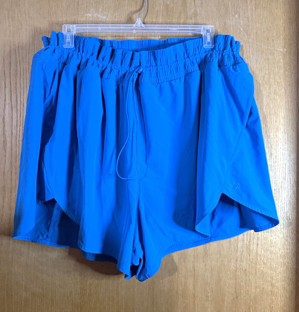 Target All in Motion Blue Mesh Athletic Shorts Elastic Waist Drawstring Size 4X